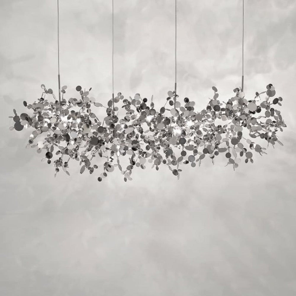 Argent Linear Multi Light Pendant Light in Detail.