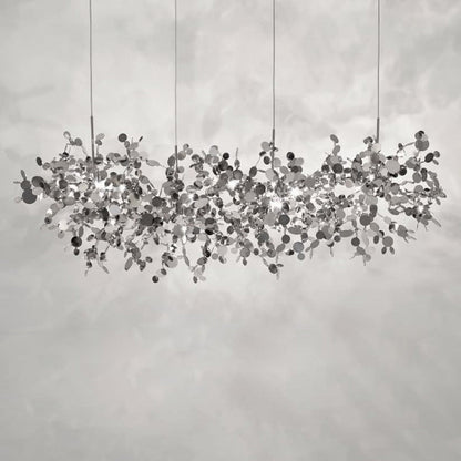 Argent Linear Multi Light Pendant Light in Detail.