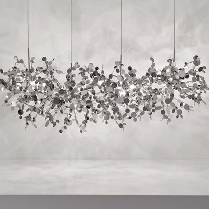 Argent Linear Multi Light Pendant Light in Detail.