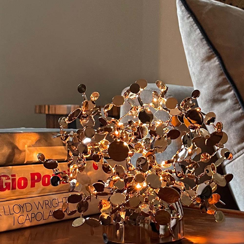 Argent Mon Bijou LED Rechargeable Table Lamp in bedroom.