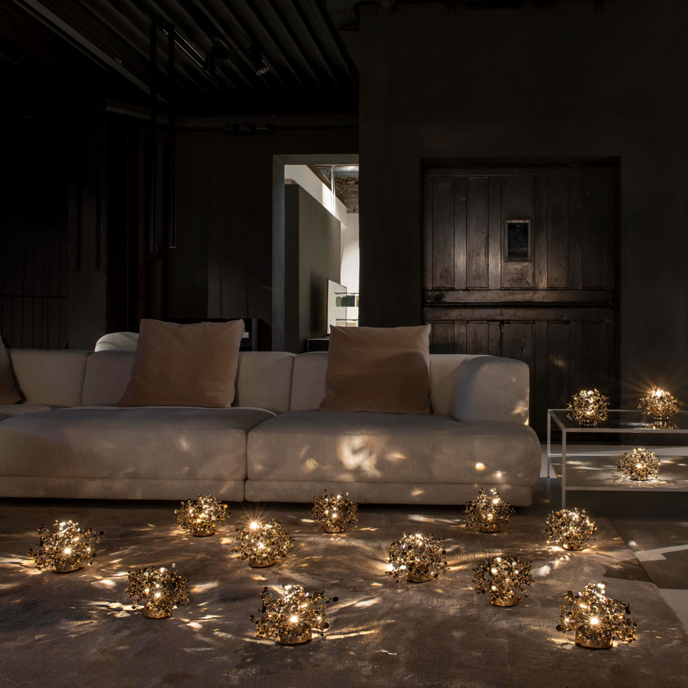 Argent Mon Bijou LED Rechargeable Table Lamp in living room.