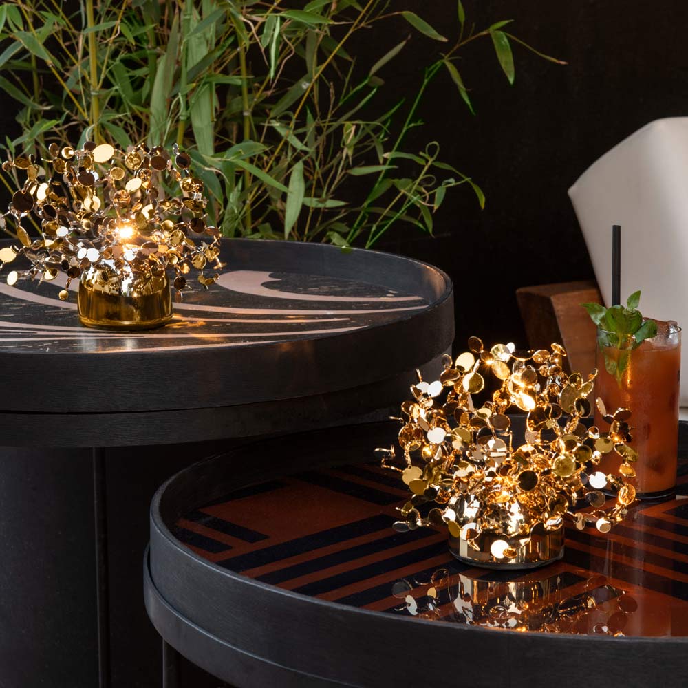 Argent Mon Bijou LED Rechargeable Table Lamp in living room.