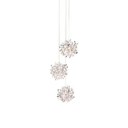 Argent Mon Bijou Multi Light LED Pendant Light in Stainless Steel (3-Light).