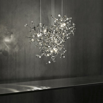 Argent Round Multi Light Pendant Light in Detail.