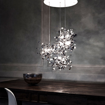 Argent Round Multi Light Pendant Light in dining room.