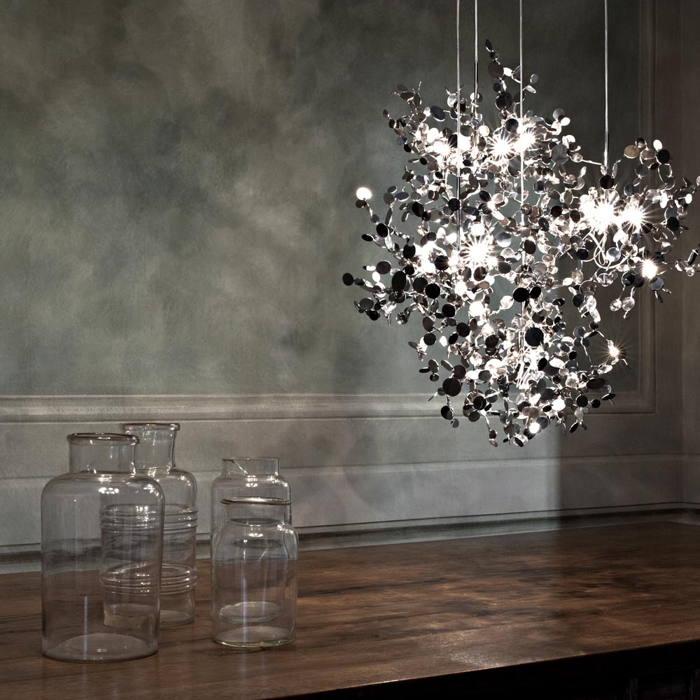 Argent Round Multi Light Pendant Light in dining room.