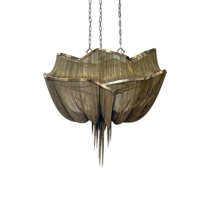 Atlantis Chandelier in Brushed Bronze Plated.