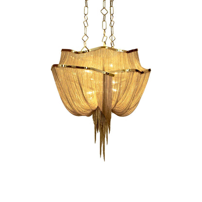 Atlantis Chandelier in Gold Plated.