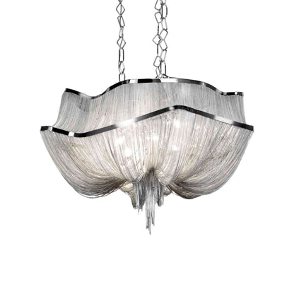 Atlantis Chandelier in Nickel Plated.