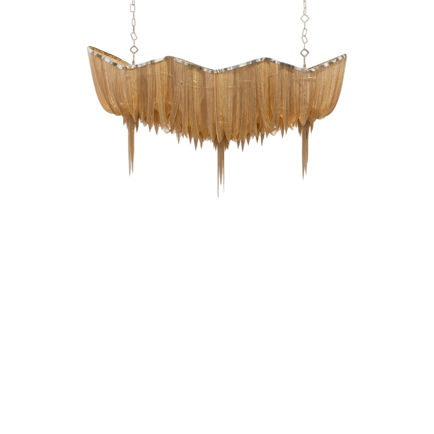 Atlantis Linear Chandelier in Champagne Plated (Small).