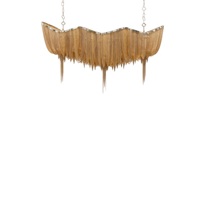 Atlantis Linear Chandelier in Champagne Plated (Small).
