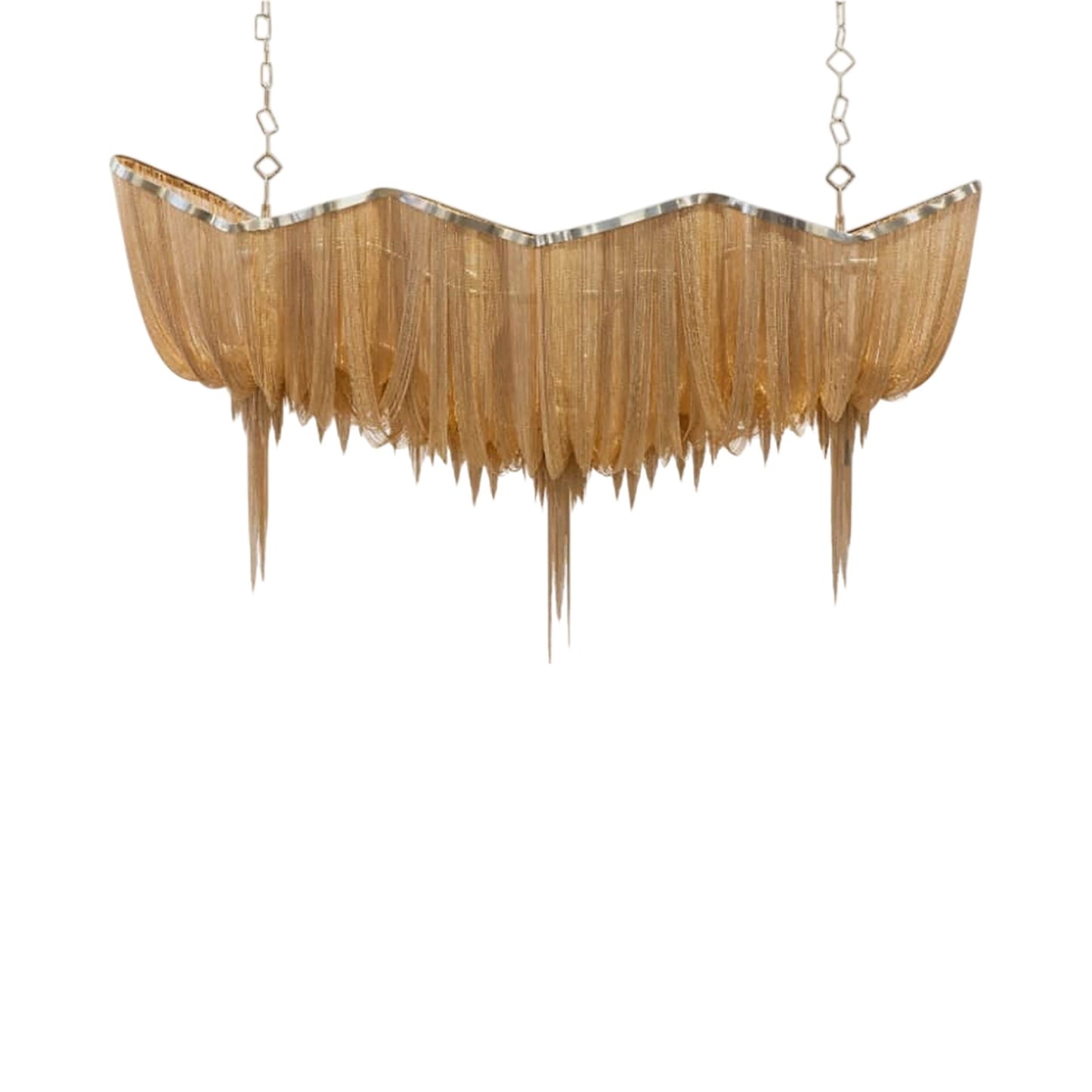 Atlantis Linear Chandelier in Champagne Plated (Large).