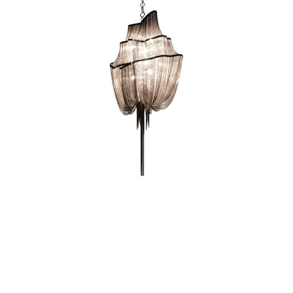 Atlantis Three-Tier Chandelier in Black Nickel Plated (Small).