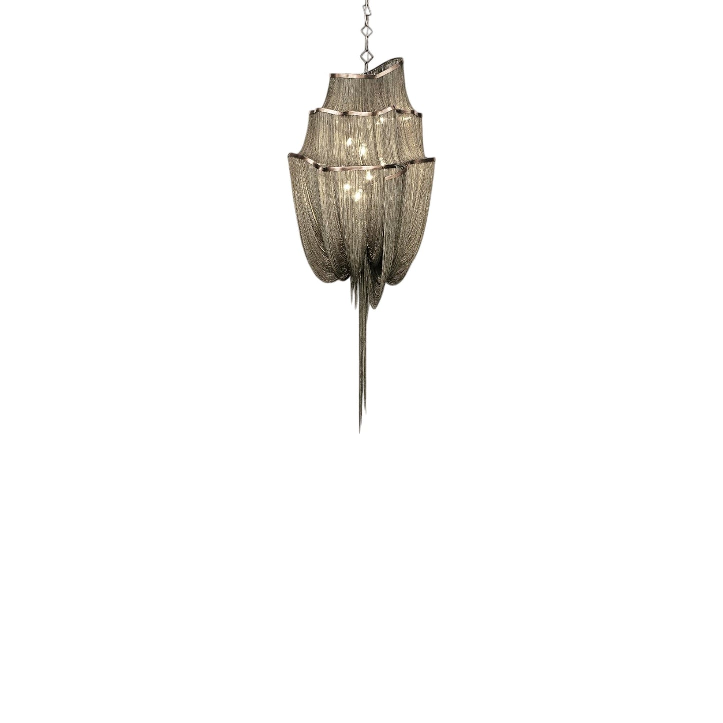 Atlantis Three-Tier Chandelier in Brushed Bronze Plated (Small).