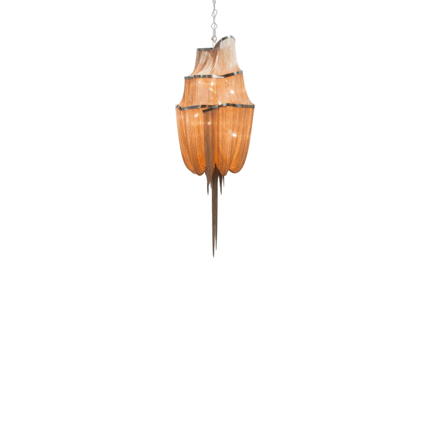 Atlantis Three-Tier Chandelier in Brushed Champagne Plated (Small).
