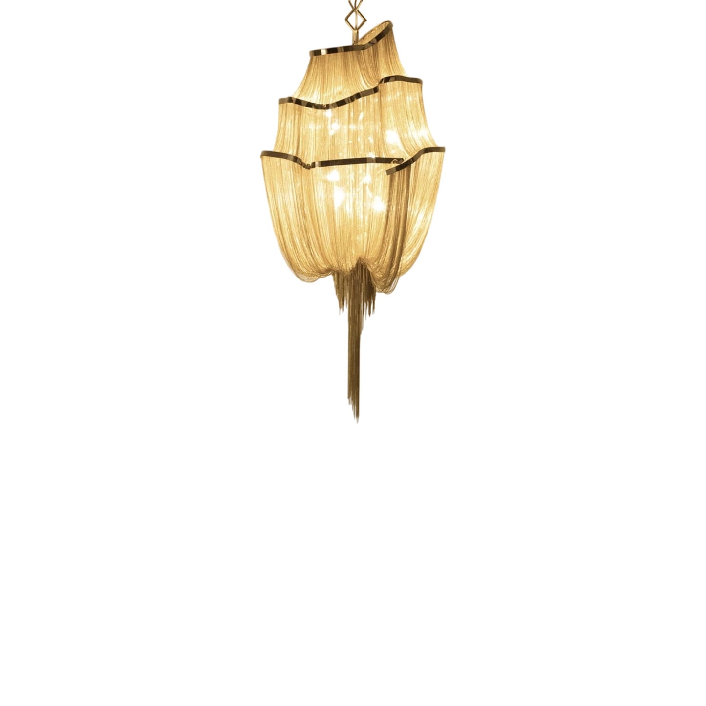 Atlantis Three-Tier Chandelier in Gold Plated (Small).