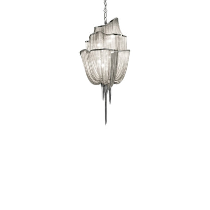 Atlantis Three-Tier Chandelier in Nickel Plated (Small).