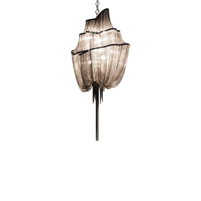 Atlantis Three-Tier Chandelier in Black Nickel Plated (Medium).