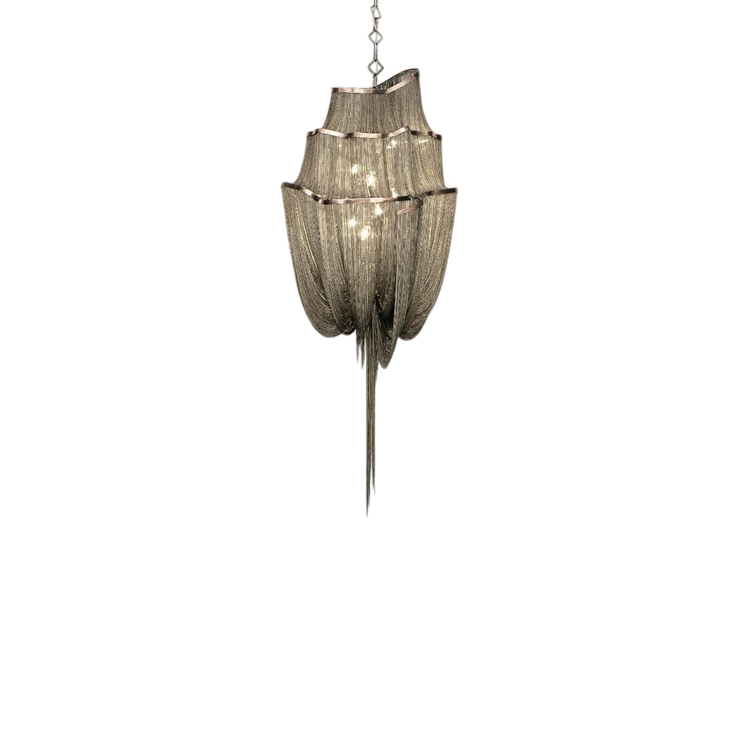 Atlantis Three-Tier Chandelier in Brushed Bronze Plated (Medium).