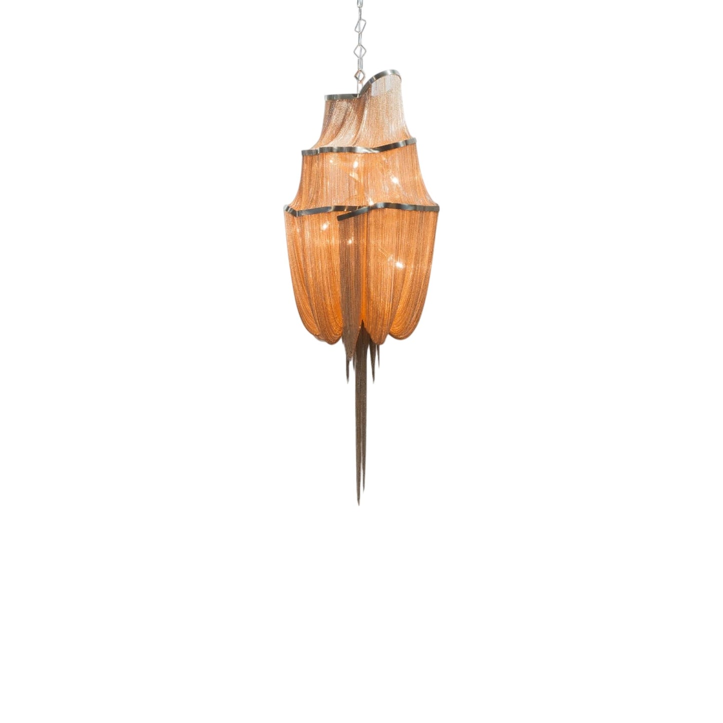 Atlantis Three-Tier Chandelier in Brushed Champagne Plated (Medium).