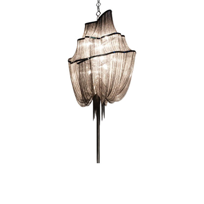 Atlantis Three-Tier Chandelier in Black Nickel Plated (Large).