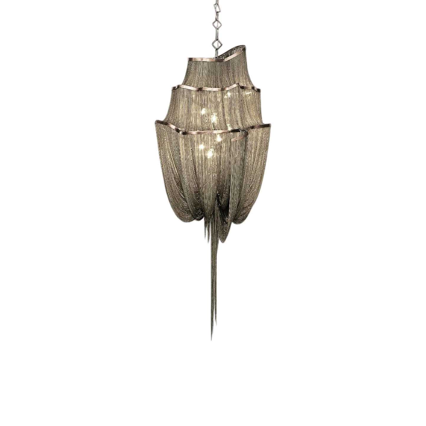 Atlantis Three-Tier Chandelier in Brushed Bronze Plated (Large).
