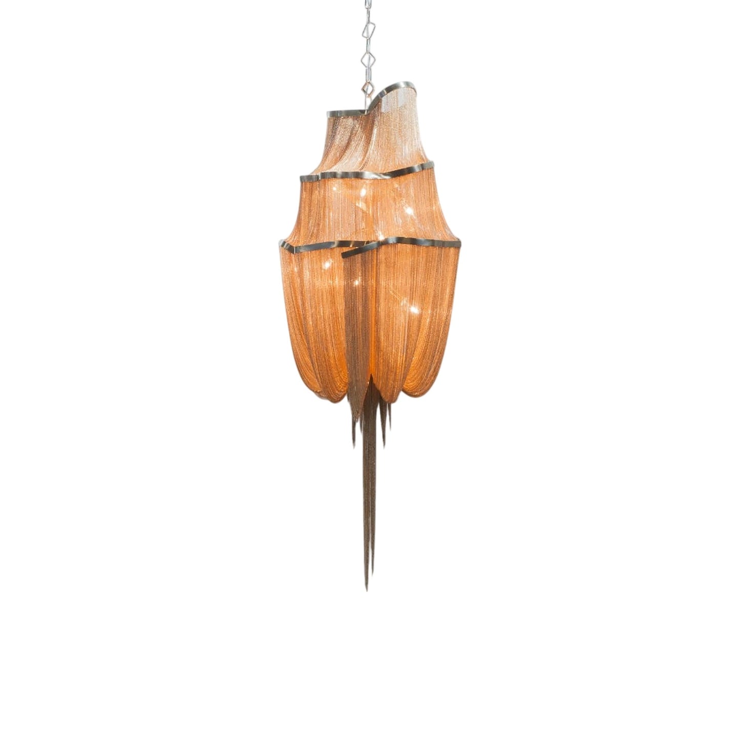 Atlantis Three-Tier Chandelier in Brushed Champagne Plated (Large).