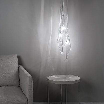 Calle Round Pendant Light in living room.