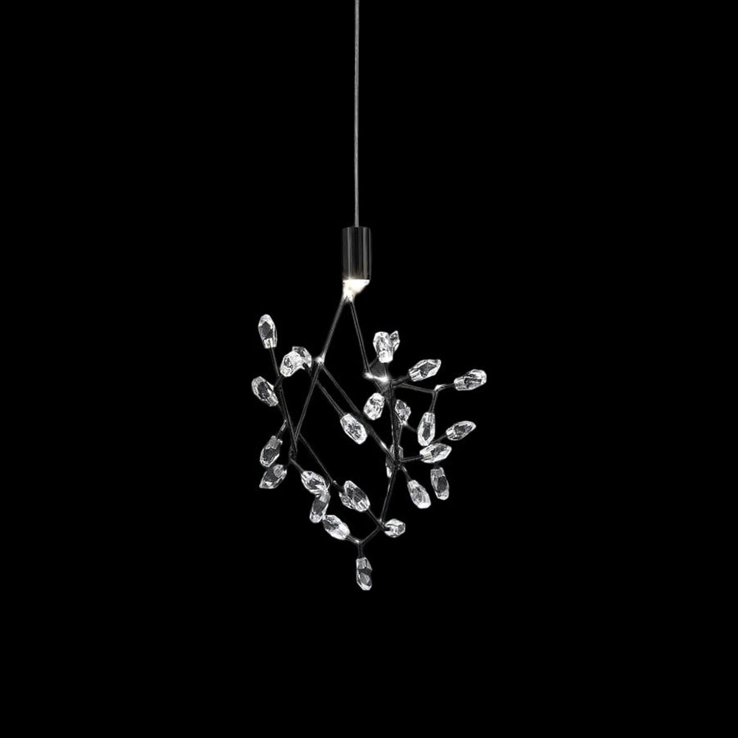 Core LED Pendant Light in Black Nickel Plated.