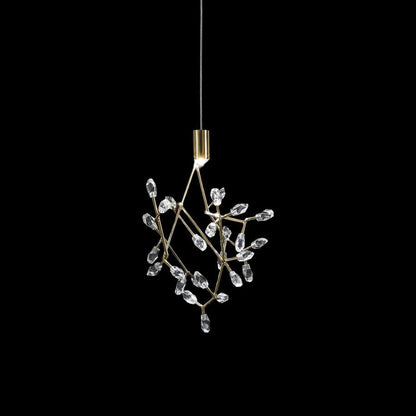 Core LED Pendant Light in Gold Plated.
