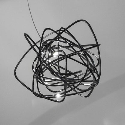 Doodle Chandelier in Black Nickel Plated.