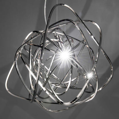Doodle Chandelier in Nickel Plated.