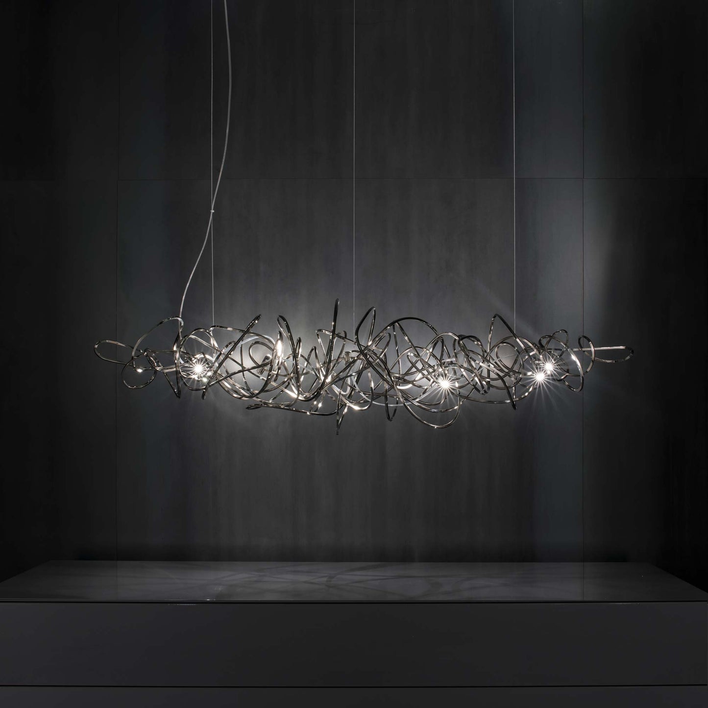 Doodle Linear Chandelier in Detail.