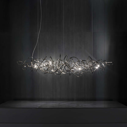 Doodle Linear Chandelier in Detail.