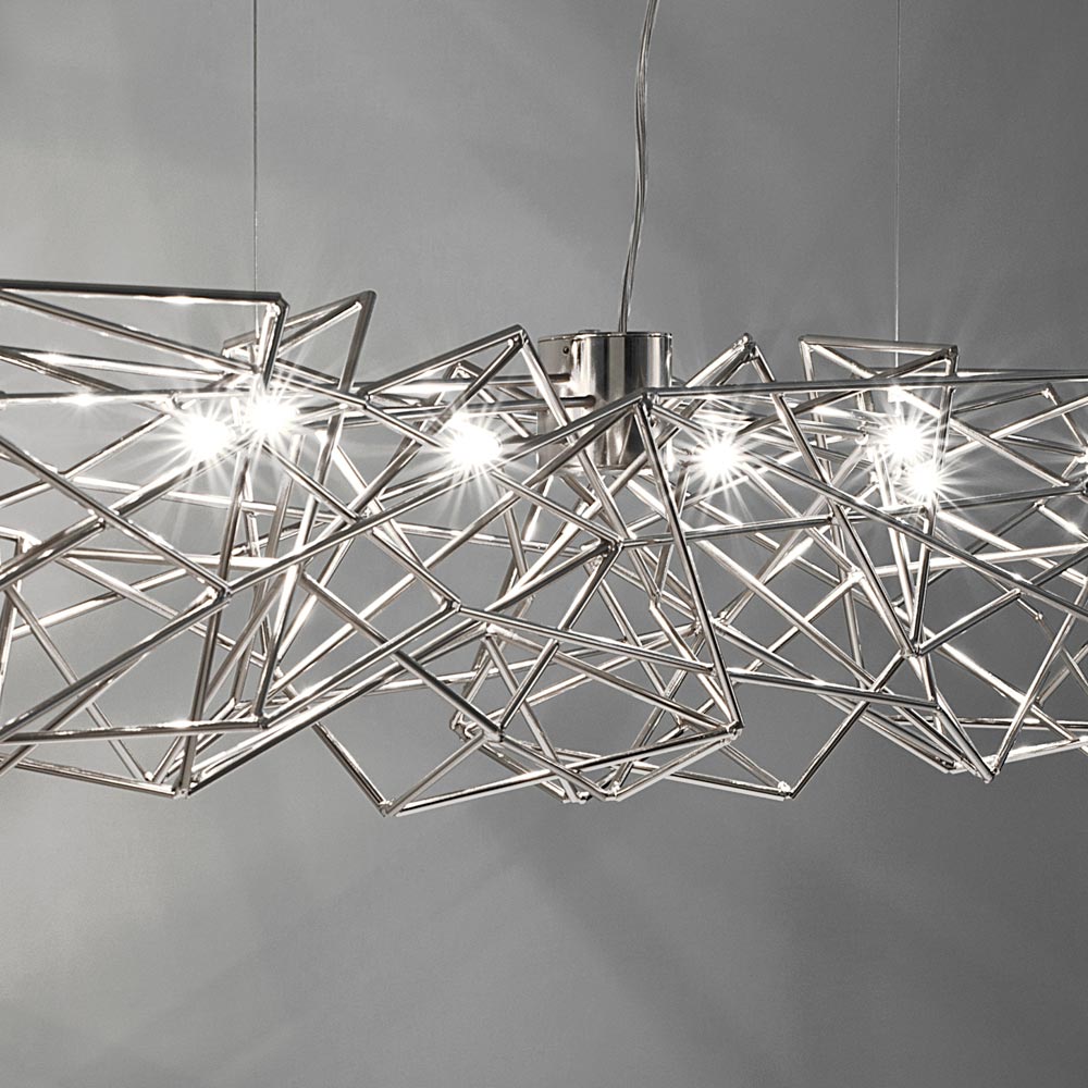 Etoile Linear Chandelier in Detail.