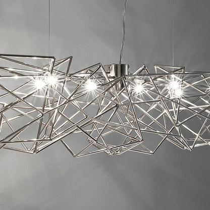 Etoile Linear Chandelier in Detail.