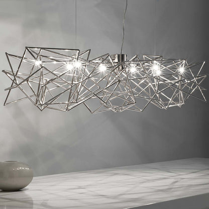 Etoile Linear Chandelier in Detail.