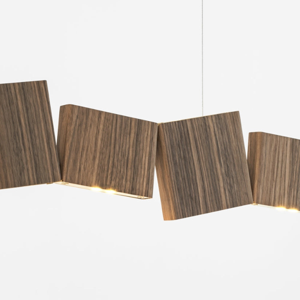 Gaia Double Linear LED Chandelier in Detail.
