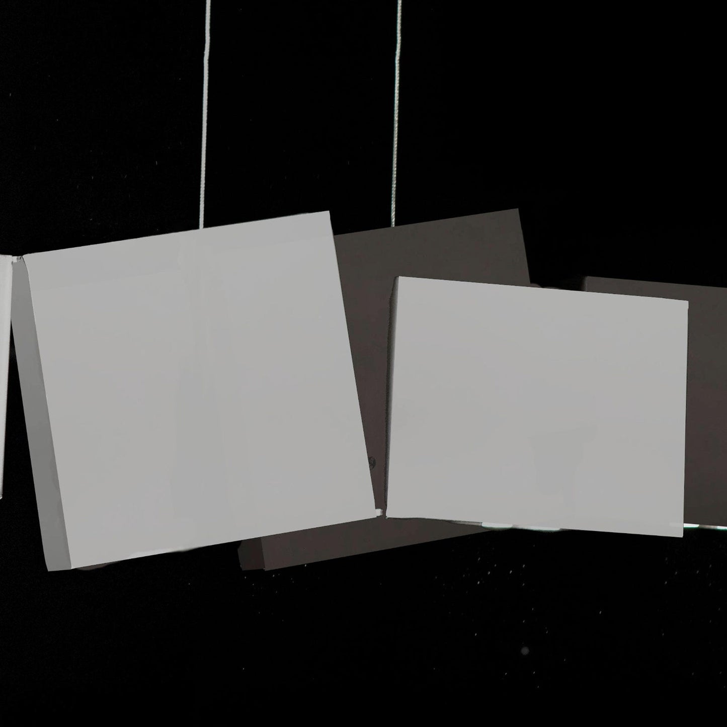Gaia Double Linear LED Chandelier in Detail.