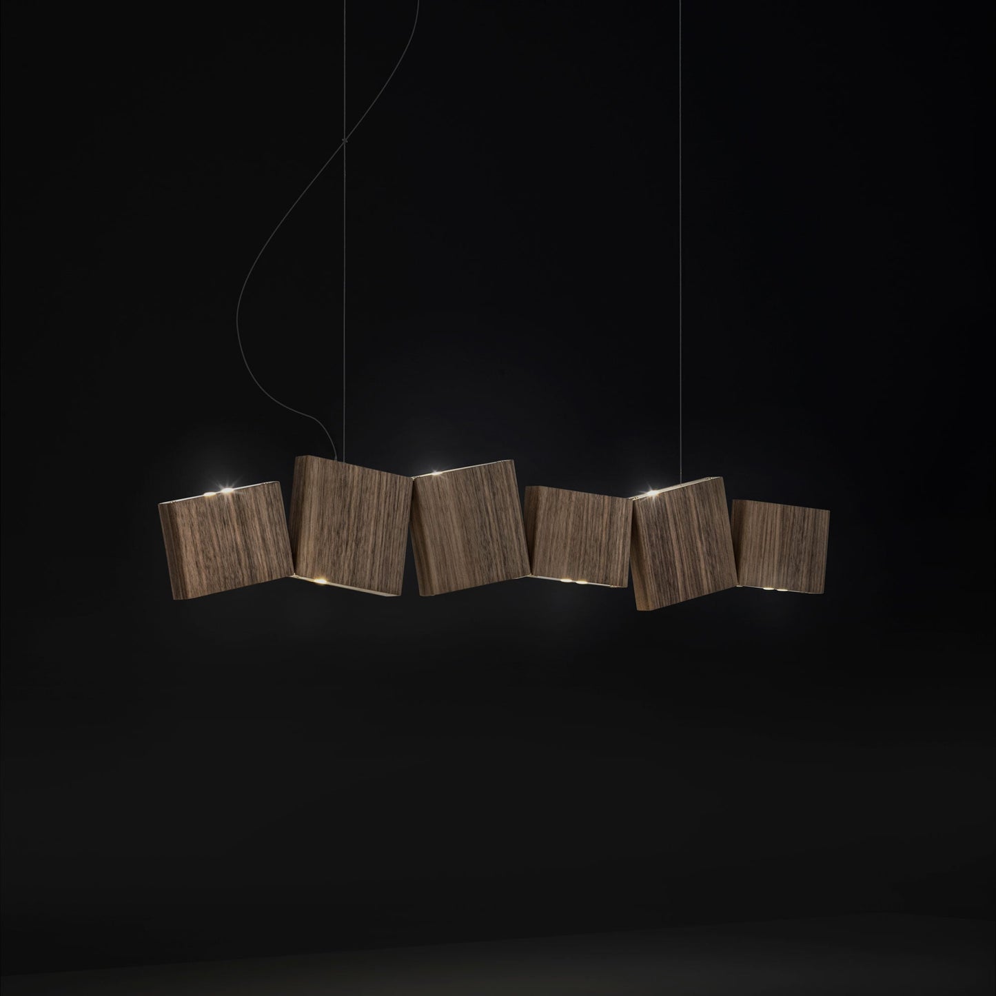 Gaia Linear LED Chandelier in Detail.