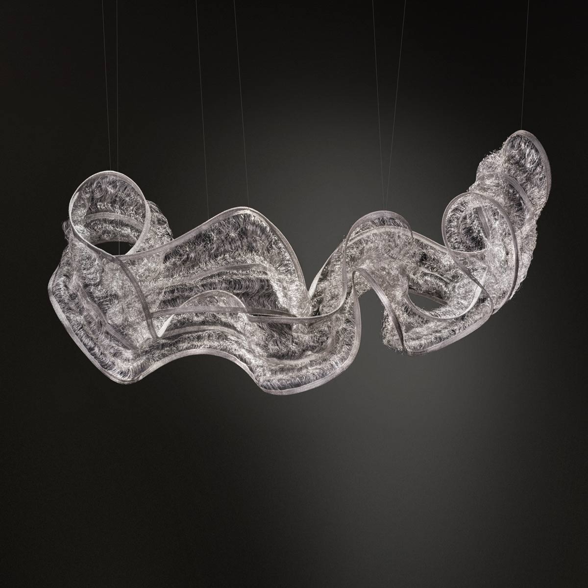 Genesis Linear Pendant Light in Stainless Steel (59-Inch).
