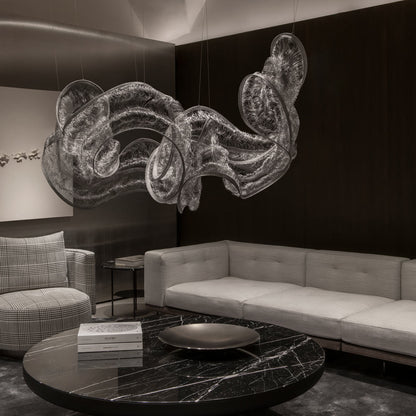 Genesis Linear Pendant Light in living room.