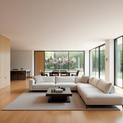 Genesis Linear Pendant Light in living room.