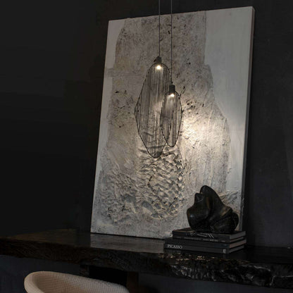 Harpe LED Pendant Light in living room.