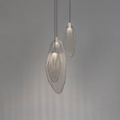 Harpe Multi Light LED Pendant Light in Matte Pearl (Large).