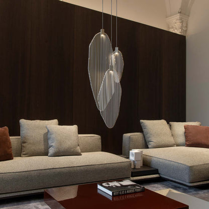 Harpe Multi Light LED Pendant Light in living room.