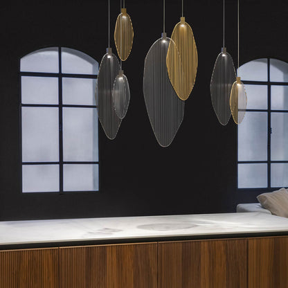Harpe Multi Light LED Pendant Light in kitchen.