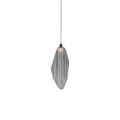 Harpe Single LED Pendant Light in Matte Black Nickel (Medium).