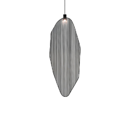 Harpe Single LED Pendant Light in Matte Black Nickel (Large).