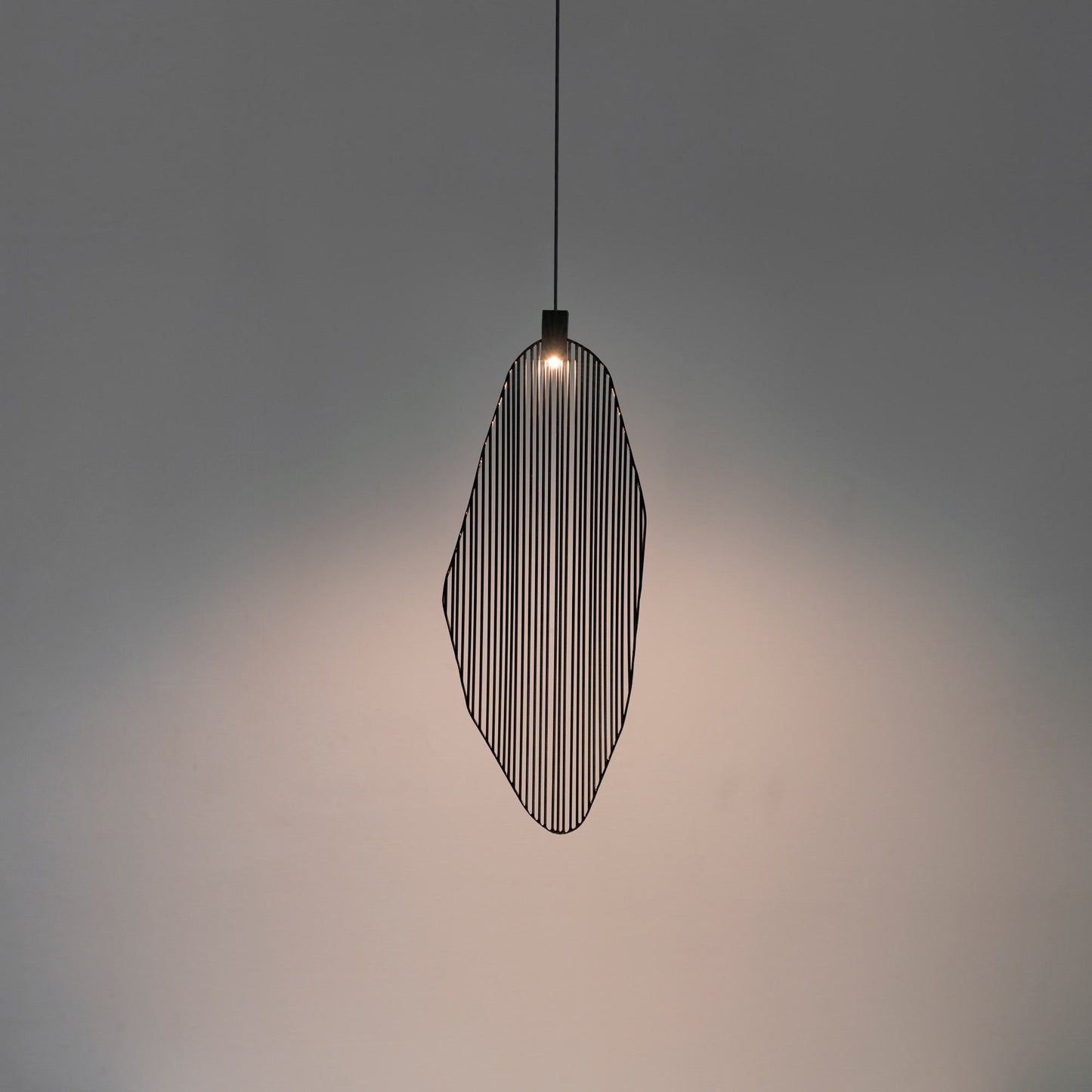 Harpe Single LED Pendant Light in Detail.